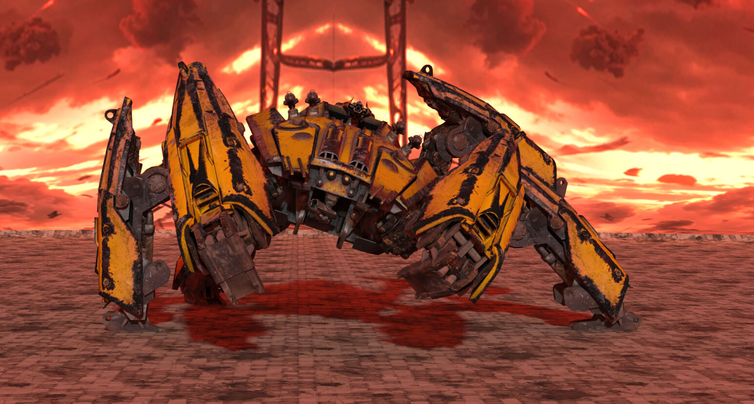 Strider Robot for Poser Compatible DAZ3D - Free Daz Content by Jibicoco