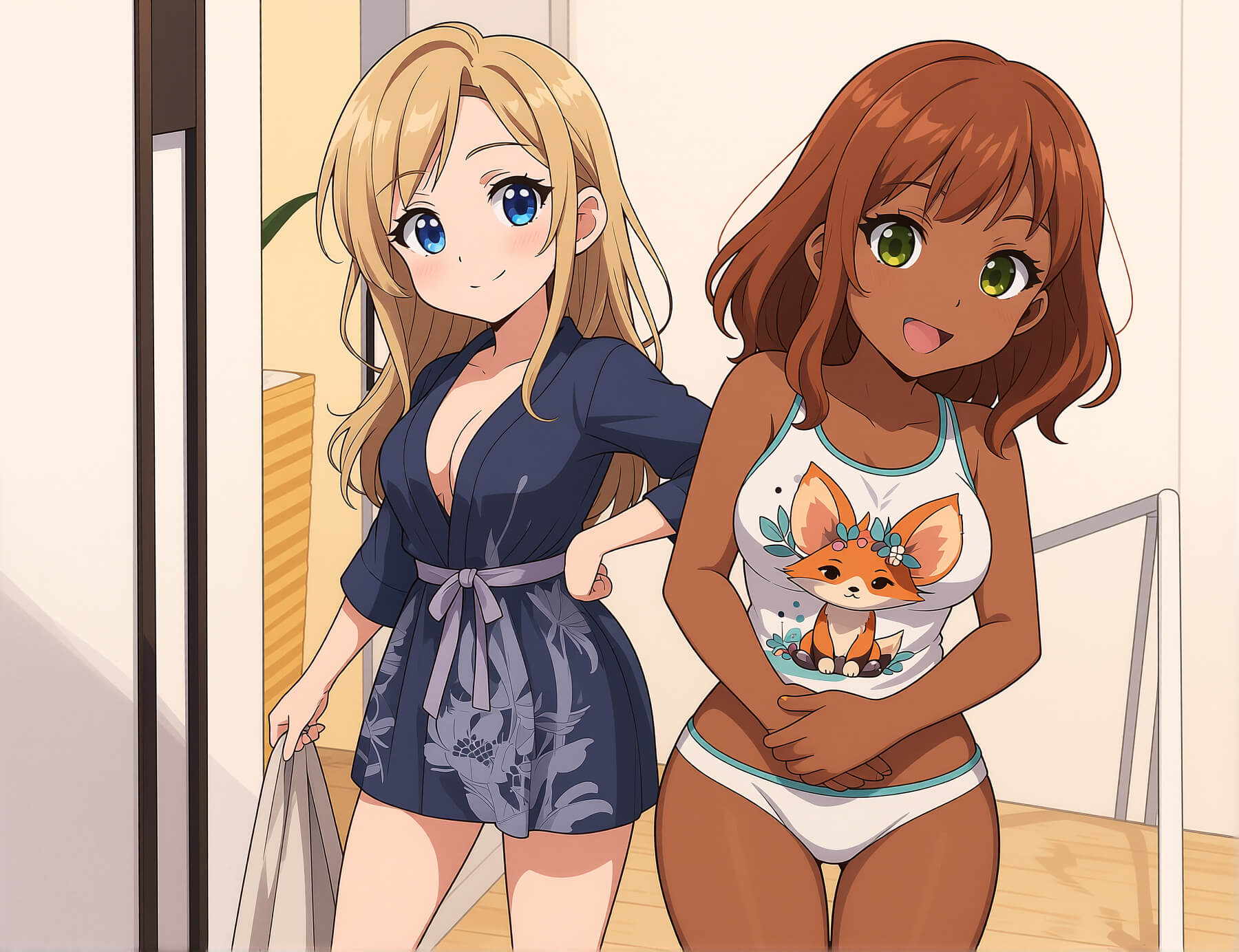 Sylvie and Tammy 3D Render, Digital Artwork by jimdoria