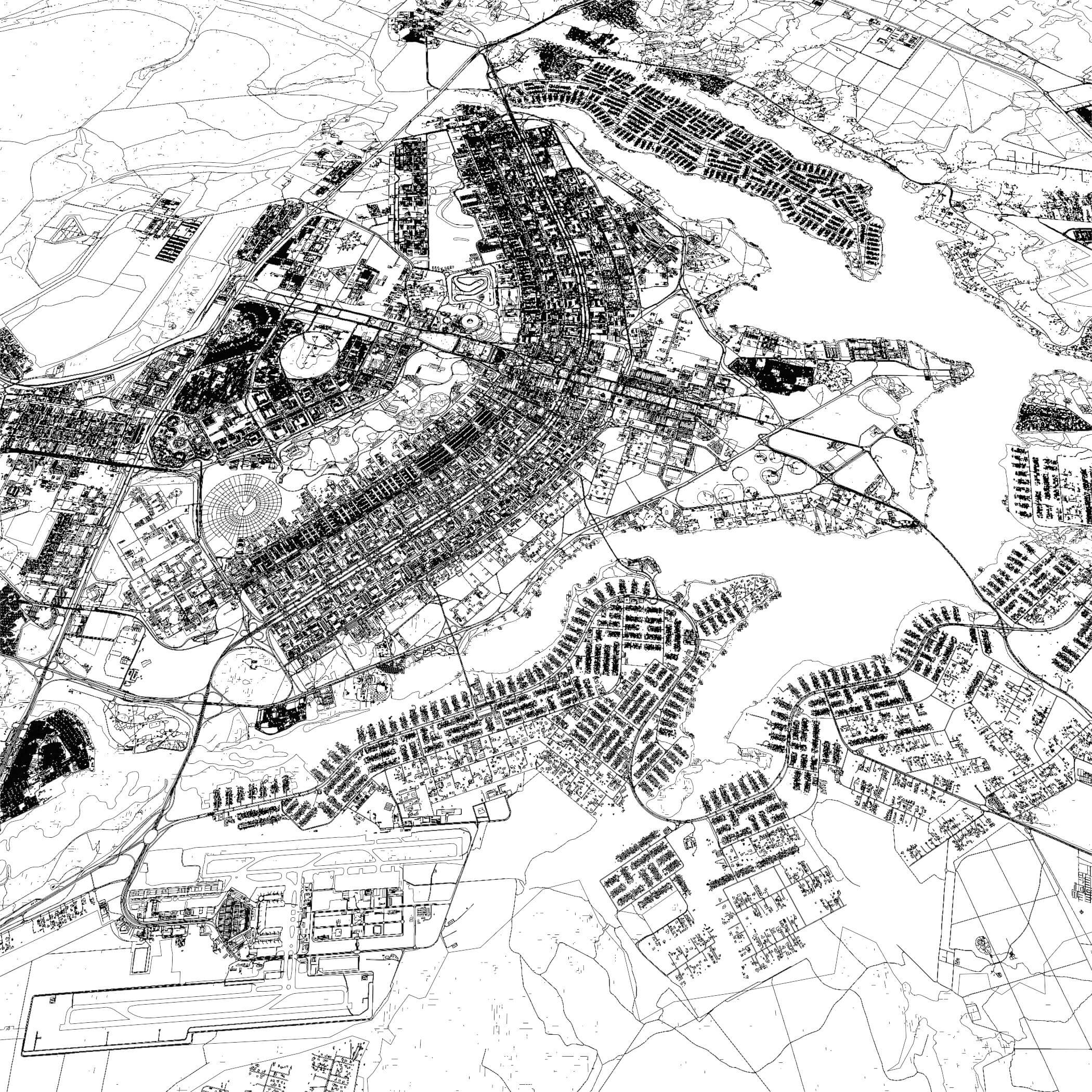 Brasilia Brazil - city and urban in 25 km x 25 km 3D Model