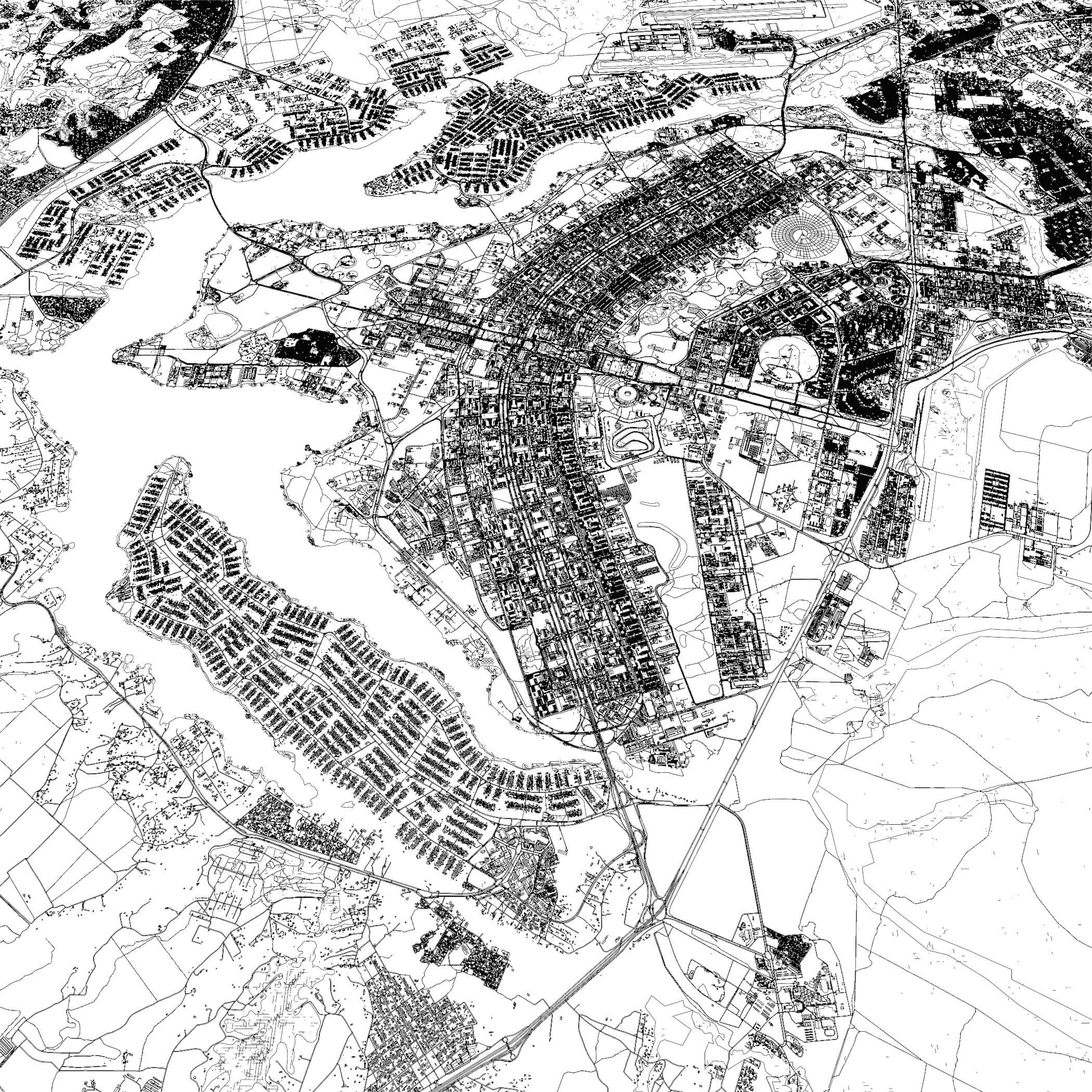 Brasilia Brazil - city and urban in 25 km x 25 km 3D Model