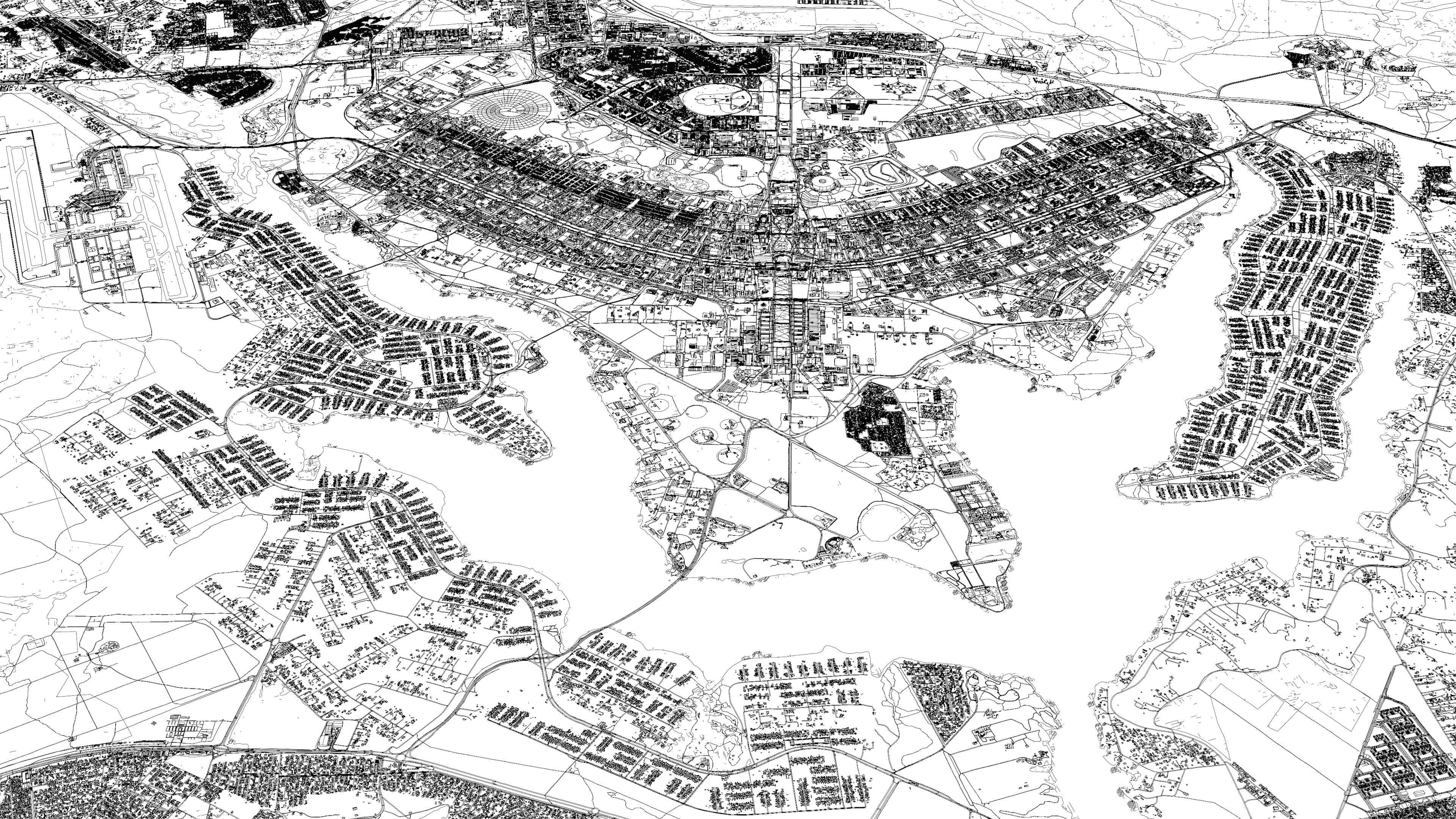 Brasilia Brazil - city and urban in 25 km x 25 km 3D Model
