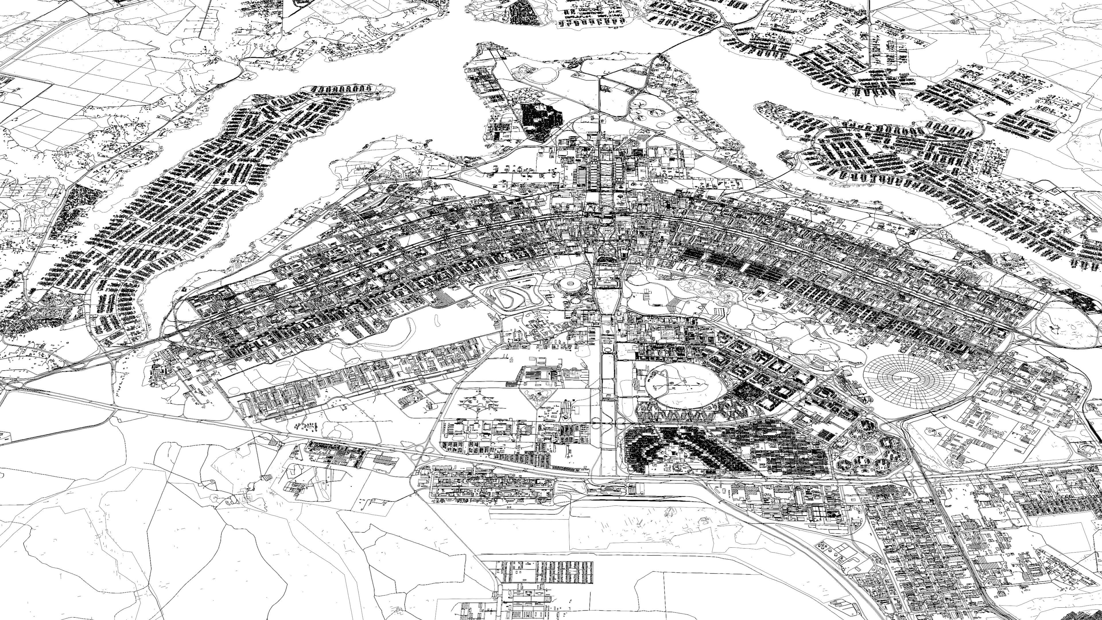 Brasilia Brazil - city and urban in 25 km x 25 km 3D Model