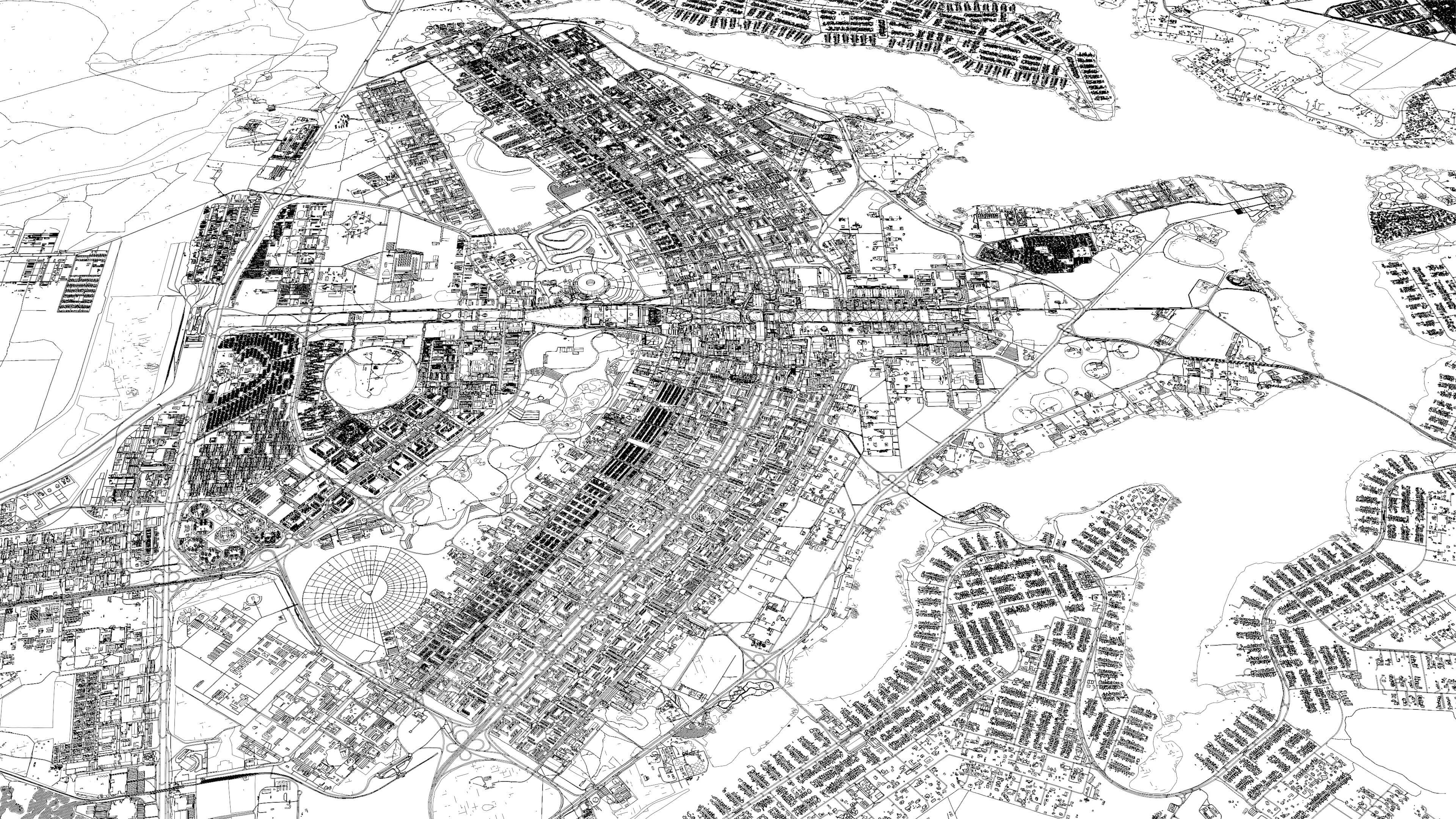 Brasilia Brazil - city and urban in 25 km x 25 km 3D Model