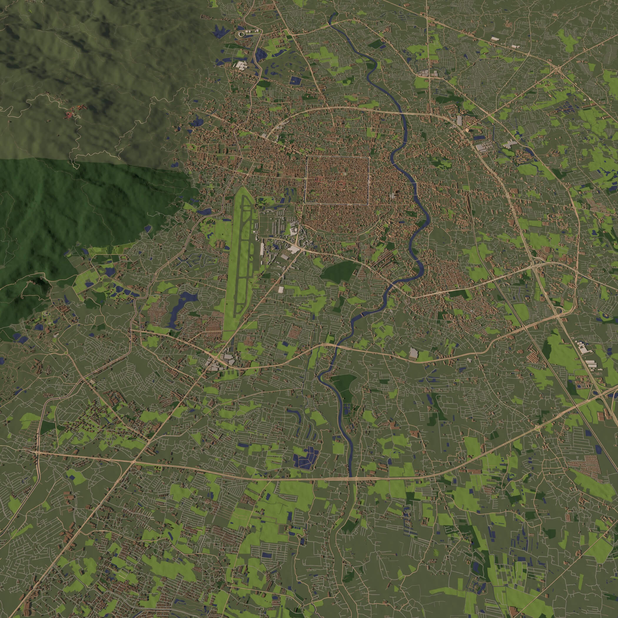 Chiang Mai Thailand - City and Urban 3D Model