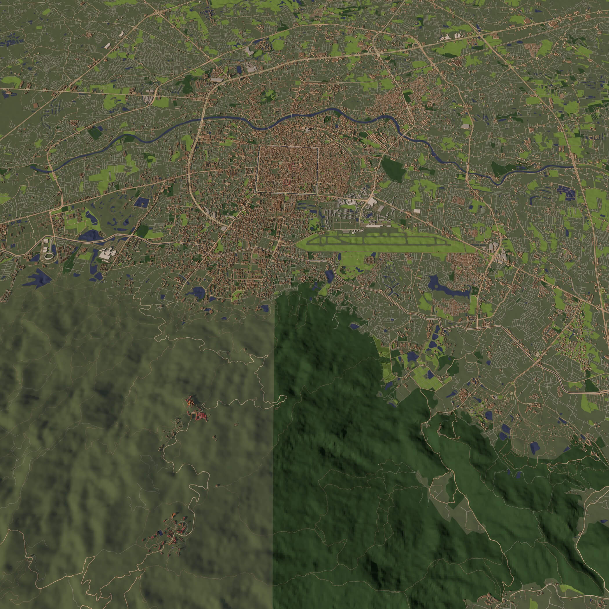 Chiang Mai Thailand - City and Urban 3D Model