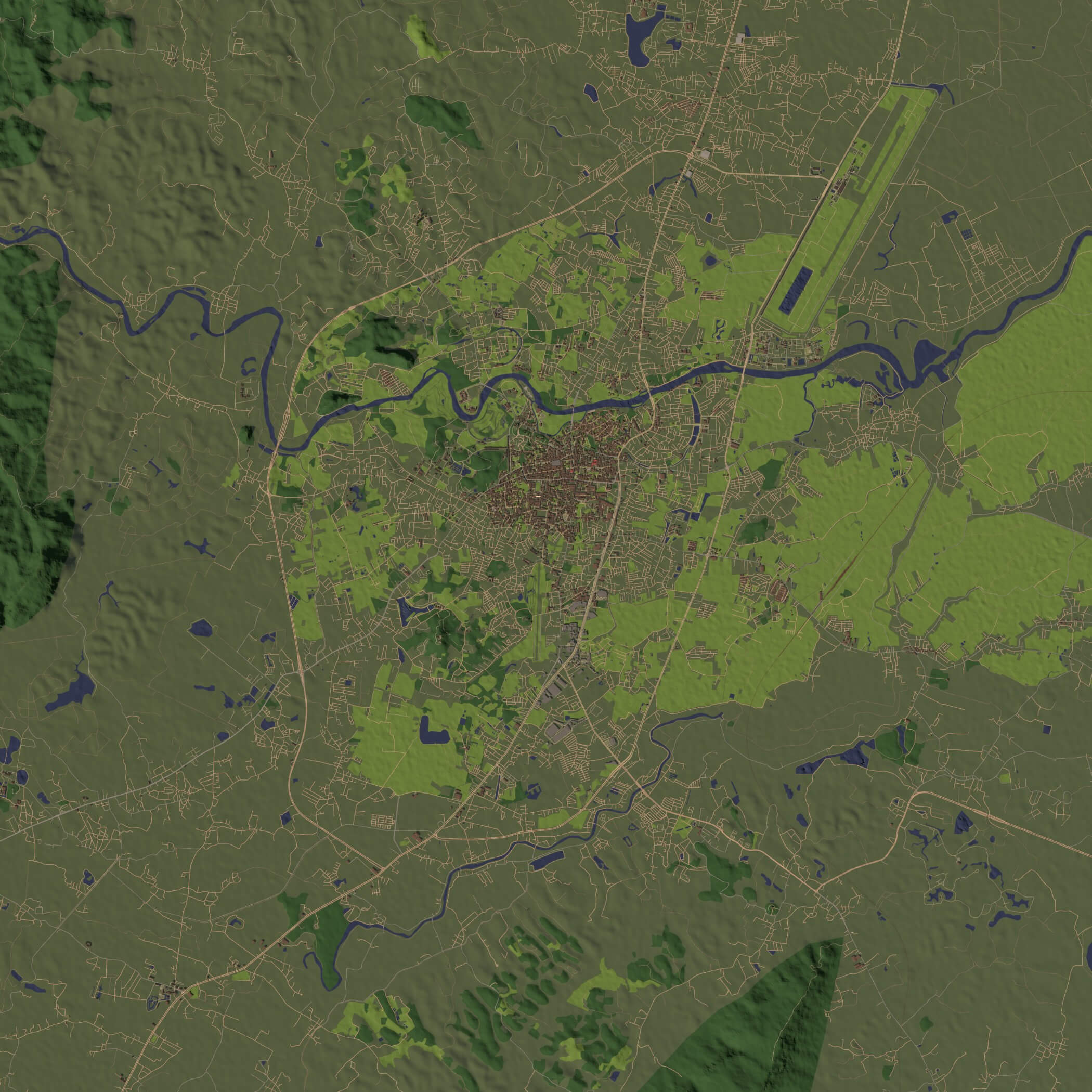 Chiang Rai Thailand - City and Urban 3D Model