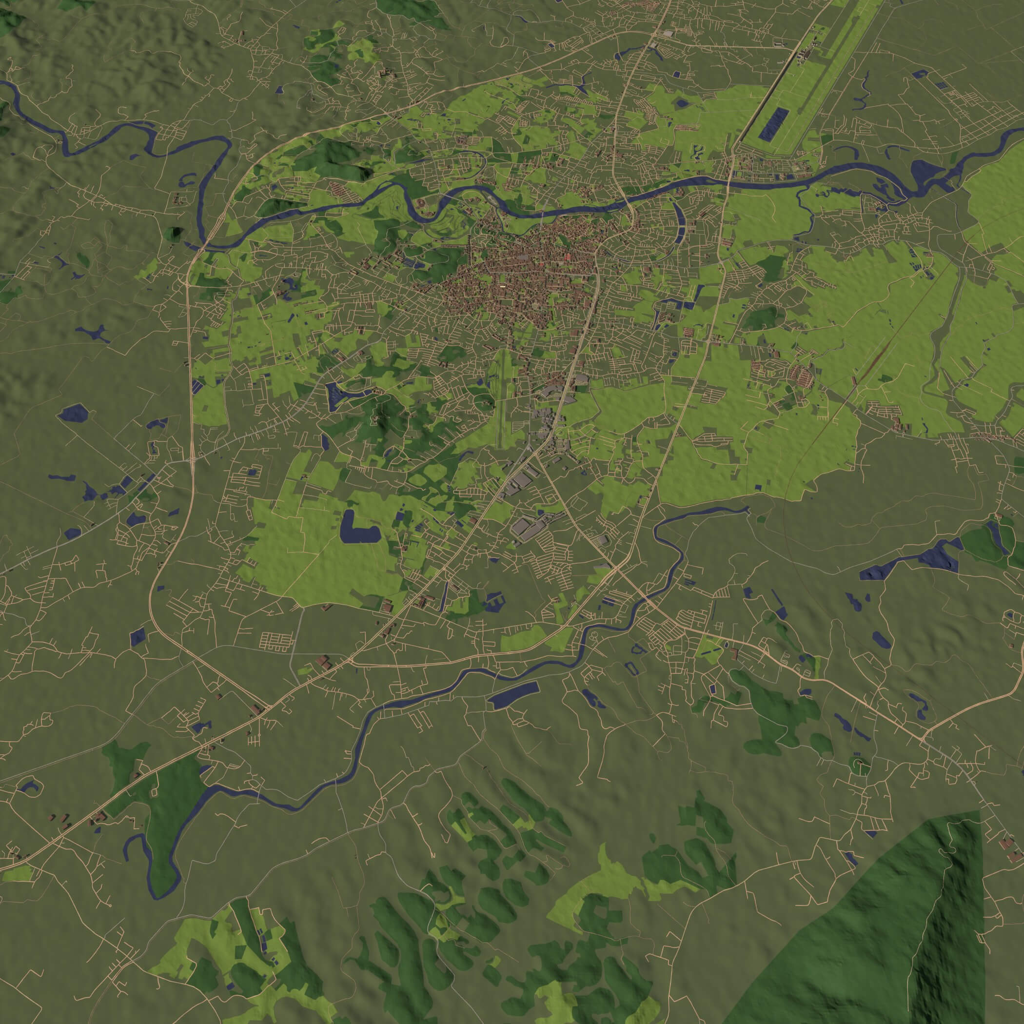 Chiang Rai Thailand - City and Urban 3D Model