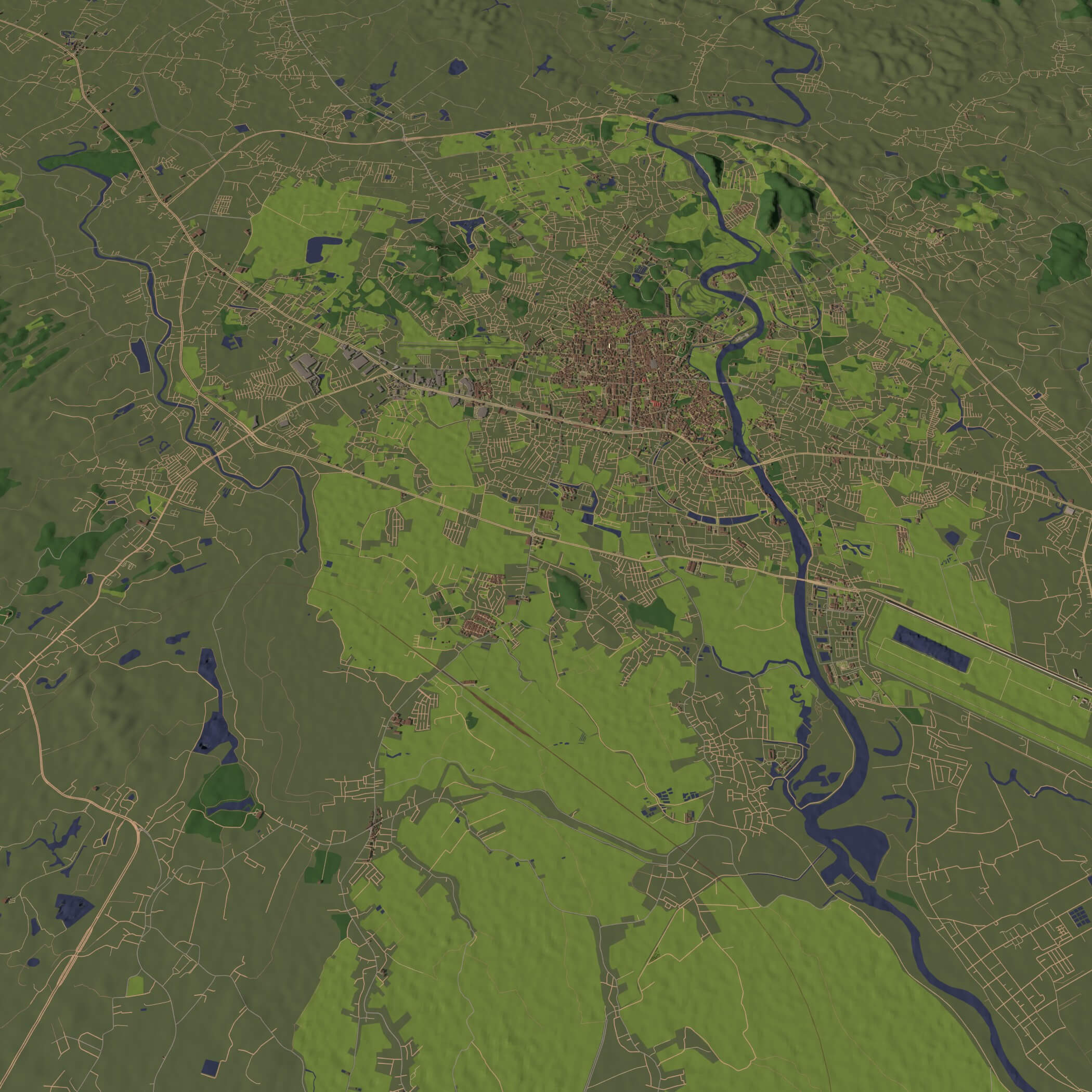 Chiang Rai Thailand - City and Urban 3D Model