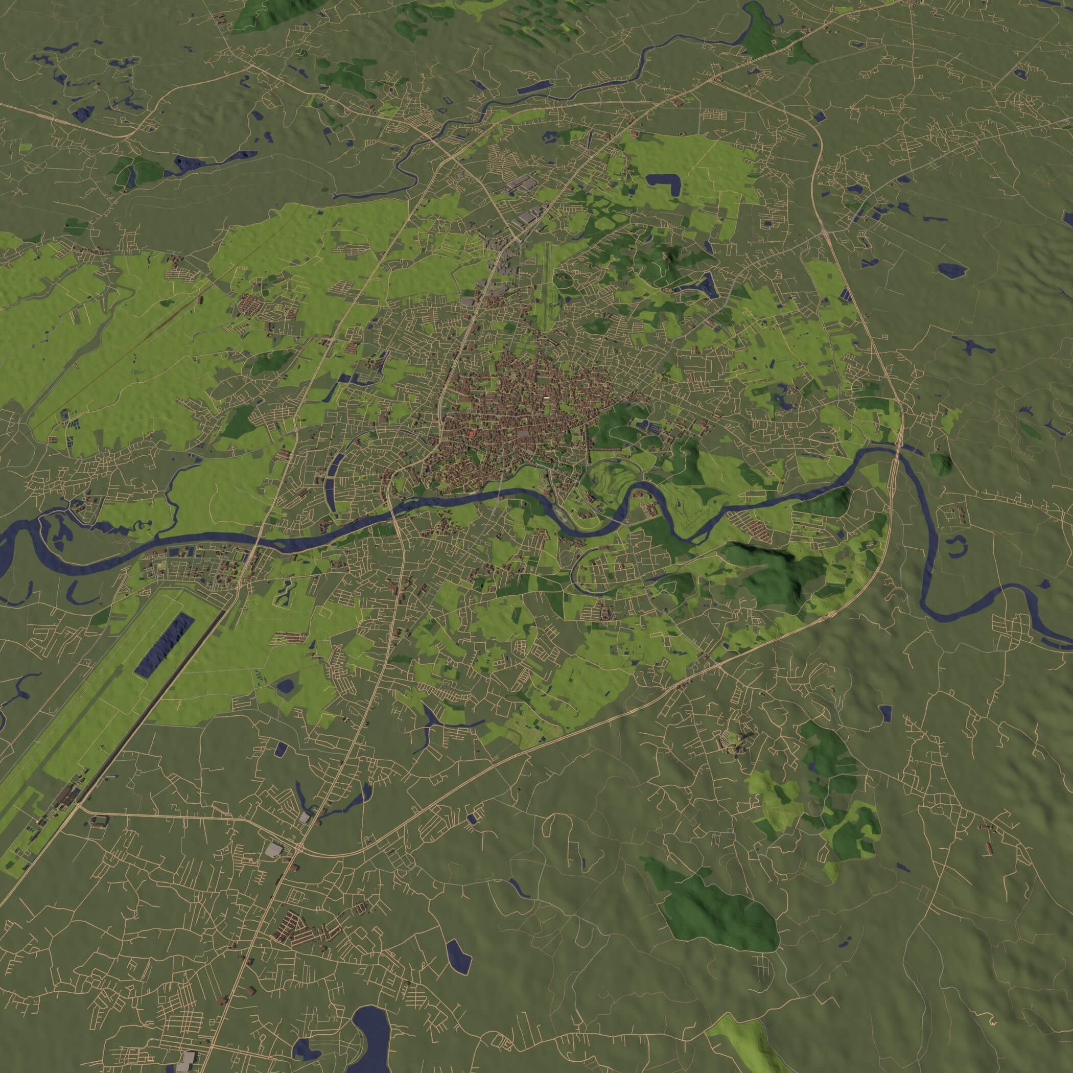Chiang Rai Thailand - City and Urban 3D Model