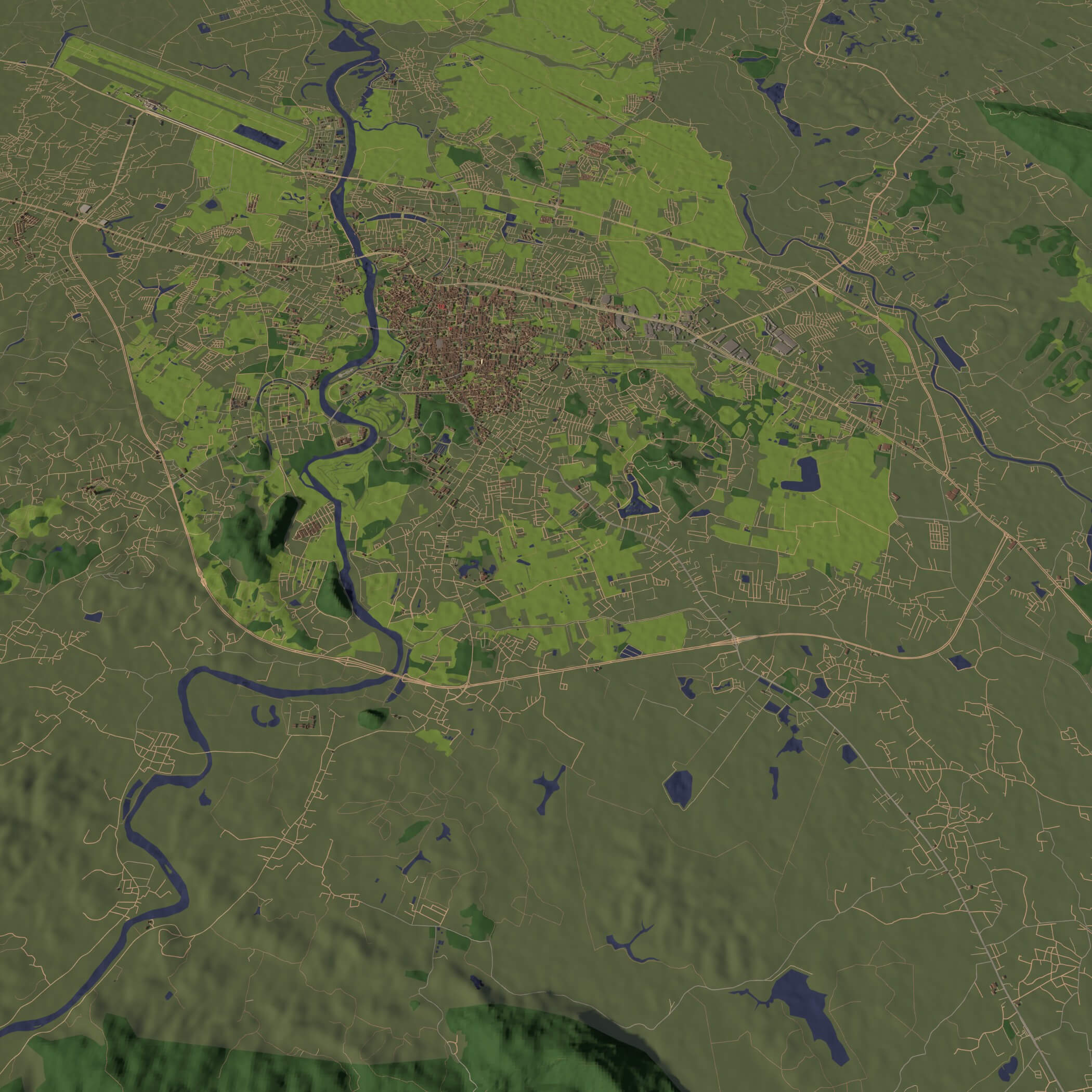 Chiang Rai Thailand - City and Urban 3D Model