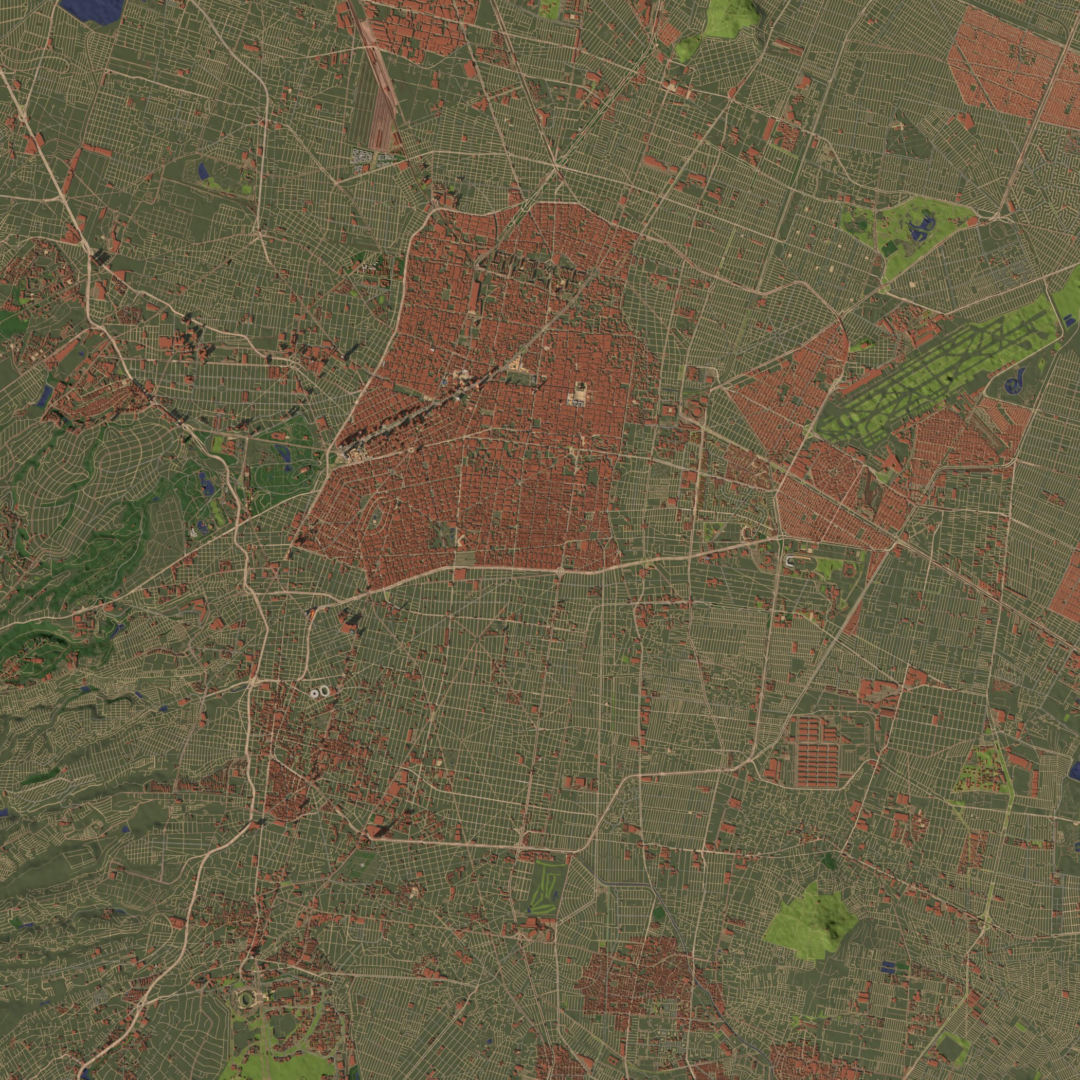 Mexico City Mexico - City and Urban 3D Model