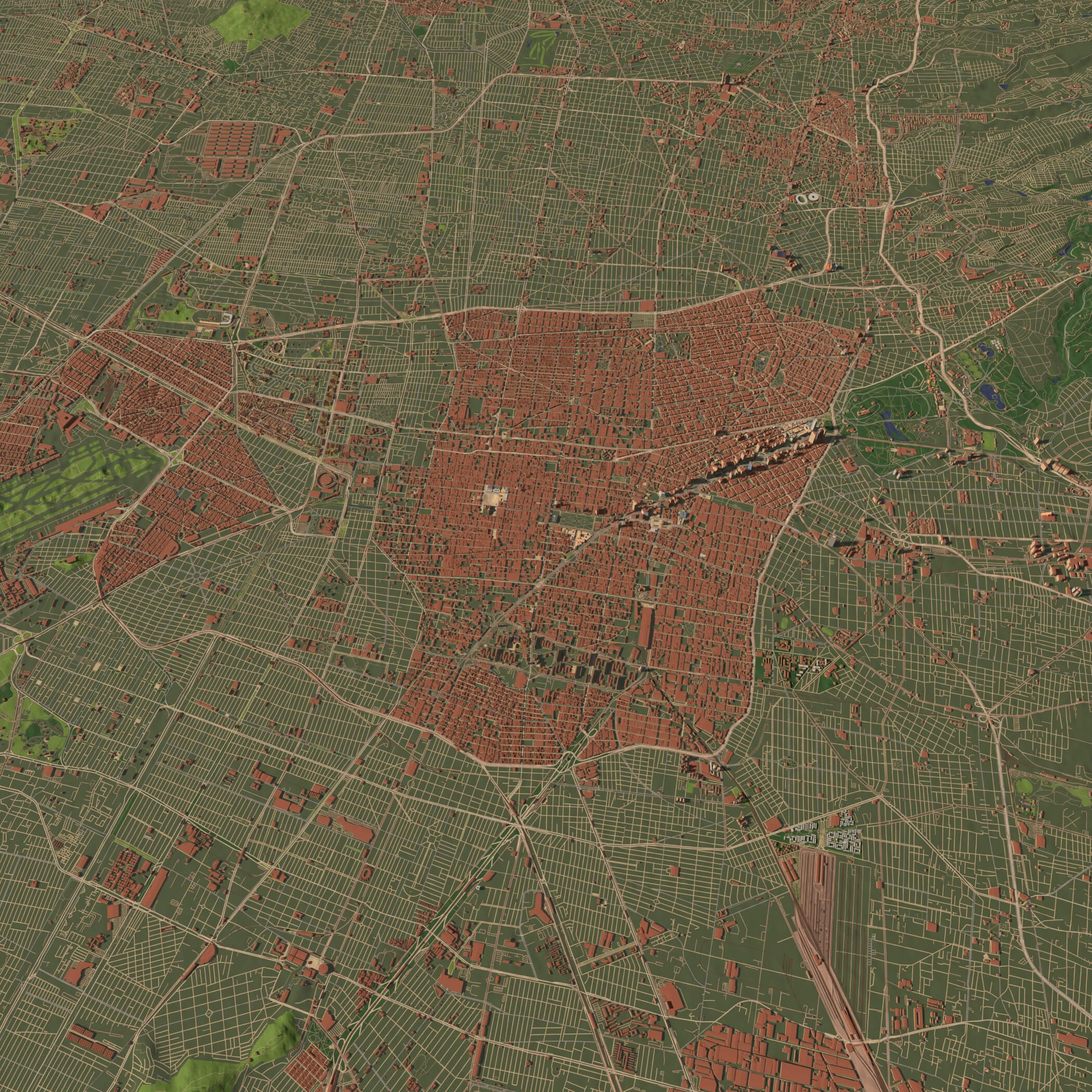 Mexico City Mexico - City and Urban 3D Model
