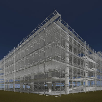 Parking Garage Building Under Construction 26-03