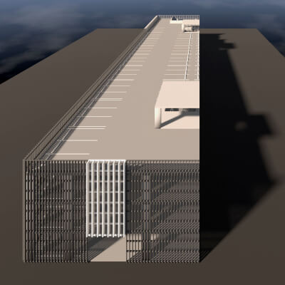 Parking Garage in Section Cut 26-21