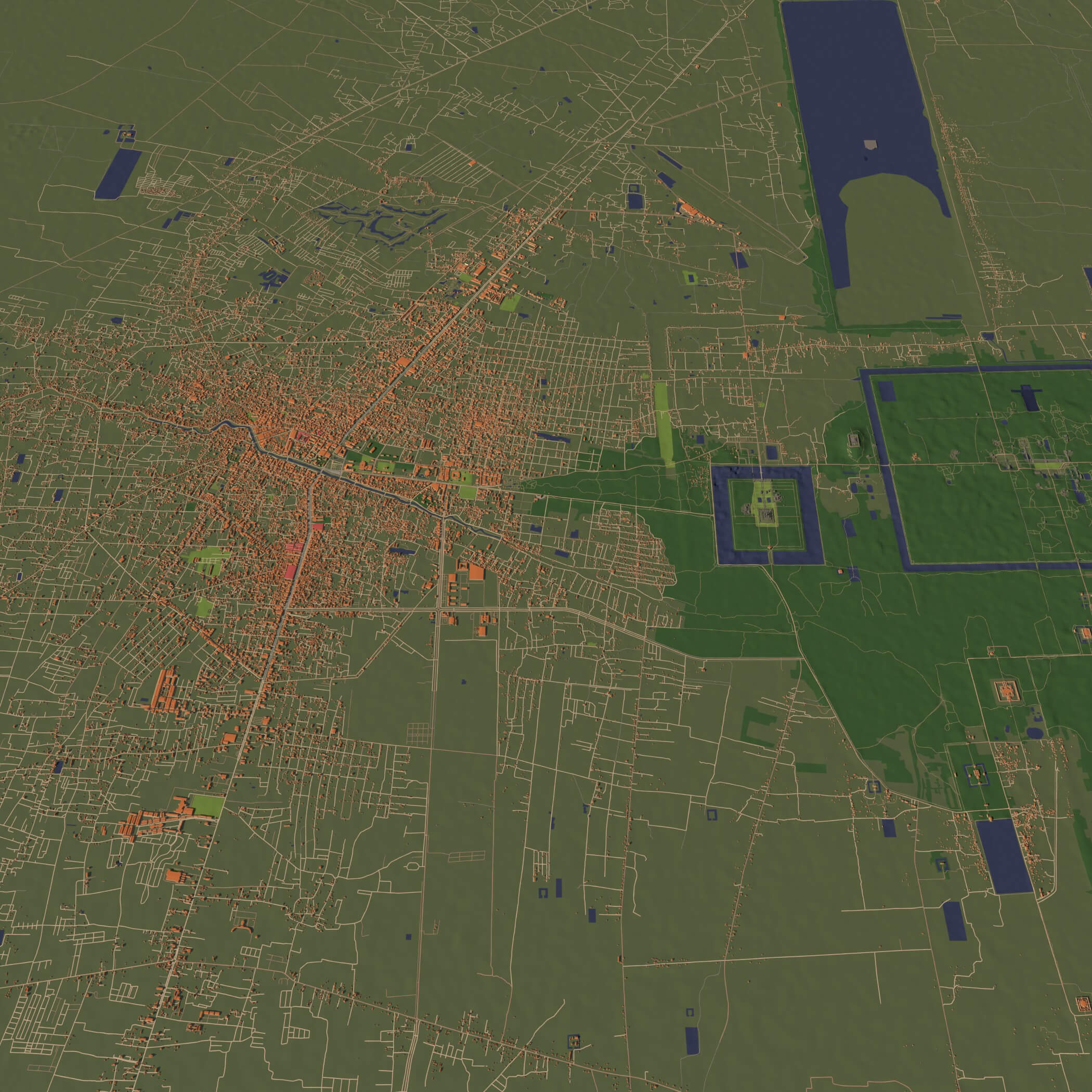 Siem Reap Cambodia - City and Urban 3D Model