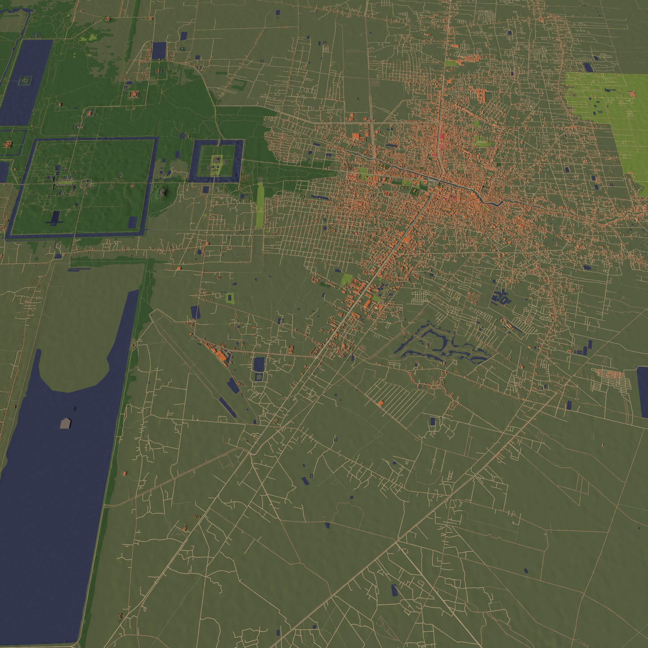 Siem Reap Cambodia - City and Urban 3D Model