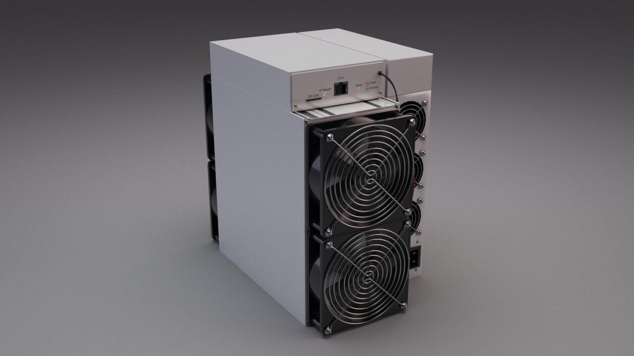 Antminer S19 Pro Cryptocurrency Mining Hardware 3D Model