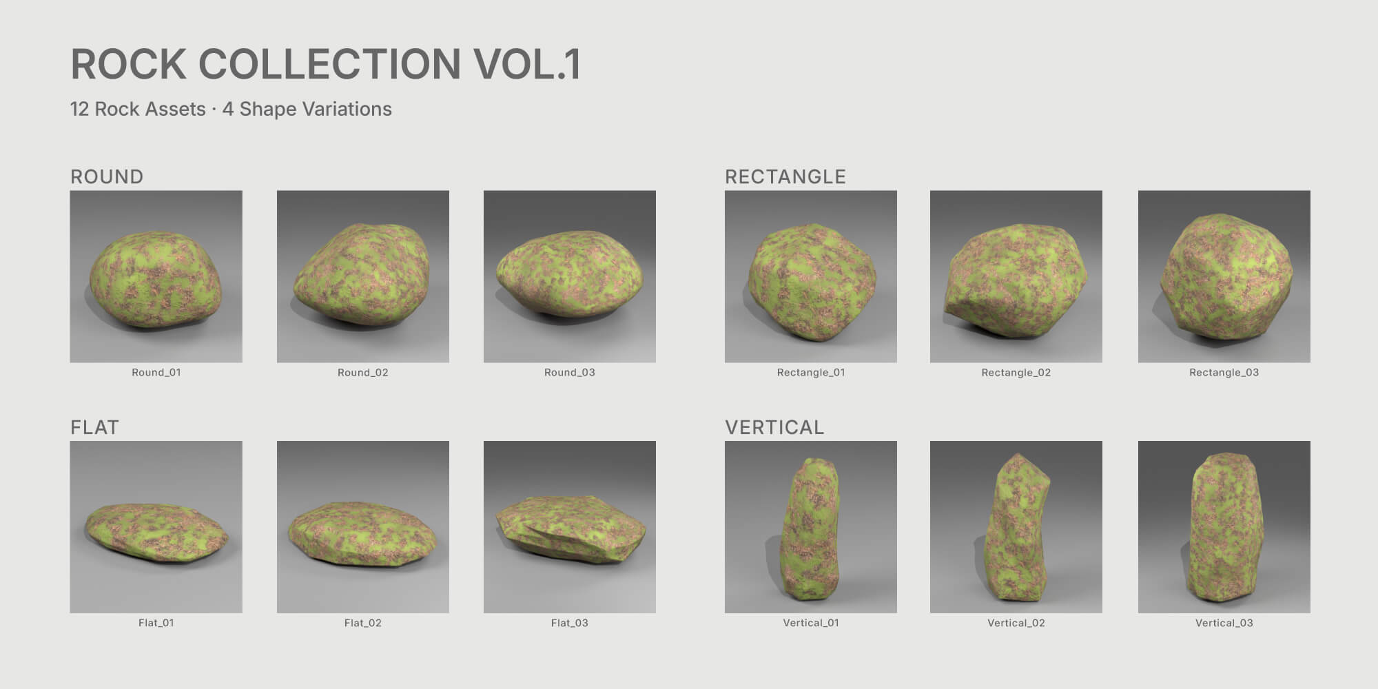 JNA Rock Collection Vol. 1 3D Model