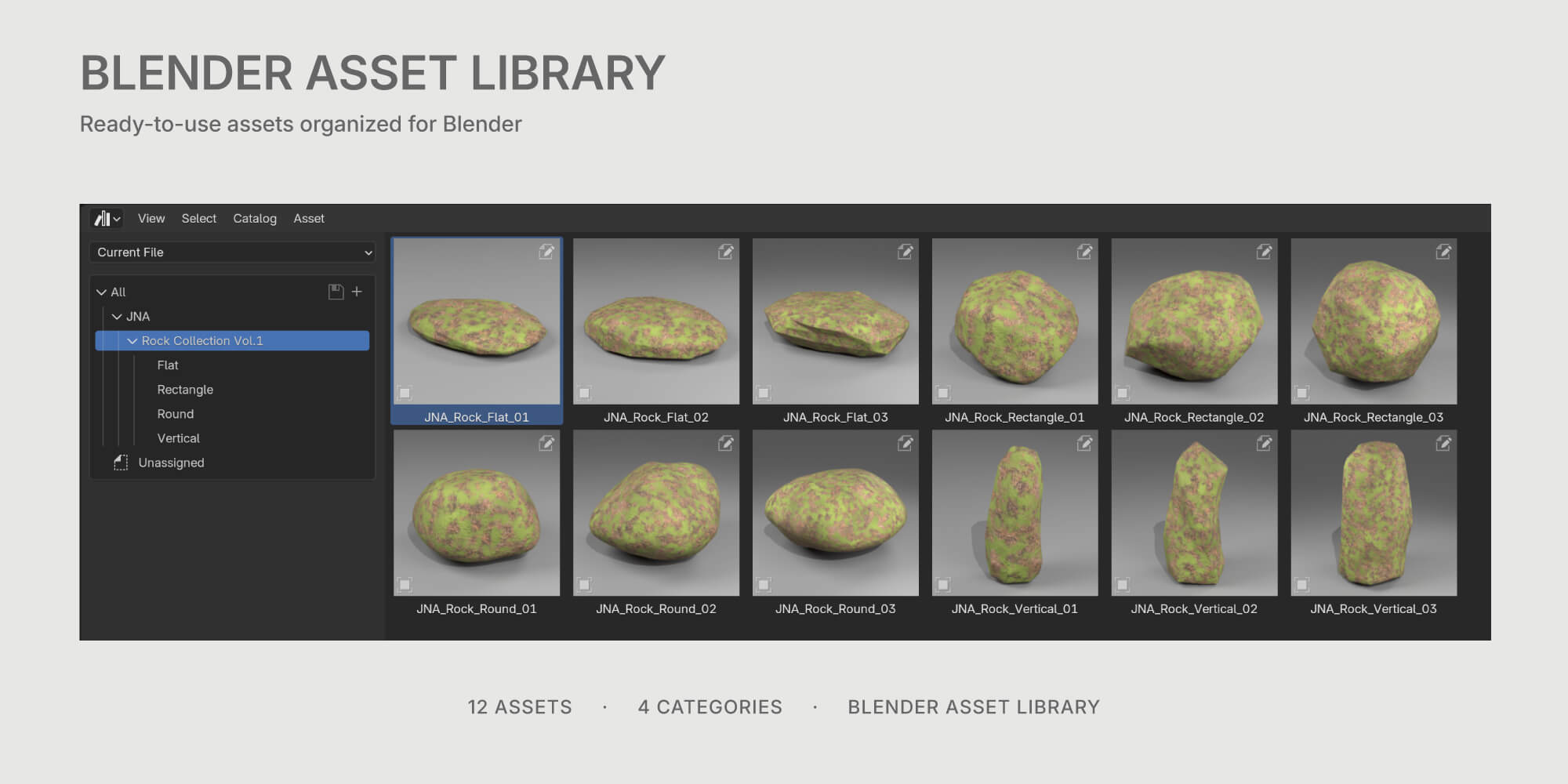 JNA Rock Collection Vol. 1 3D Model