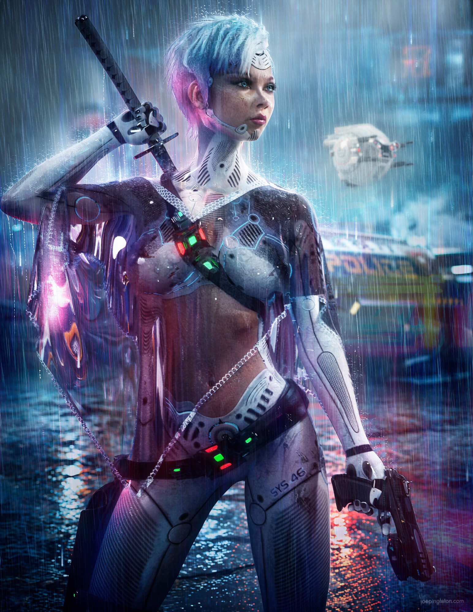 Enforcer 3D Render, Digital Artwork by joepingleton