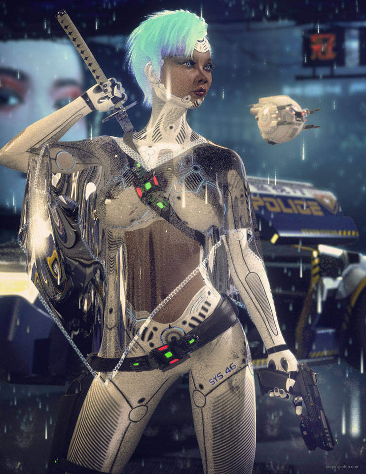 Enforcer 3D Render, Digital Artwork by joepingleton