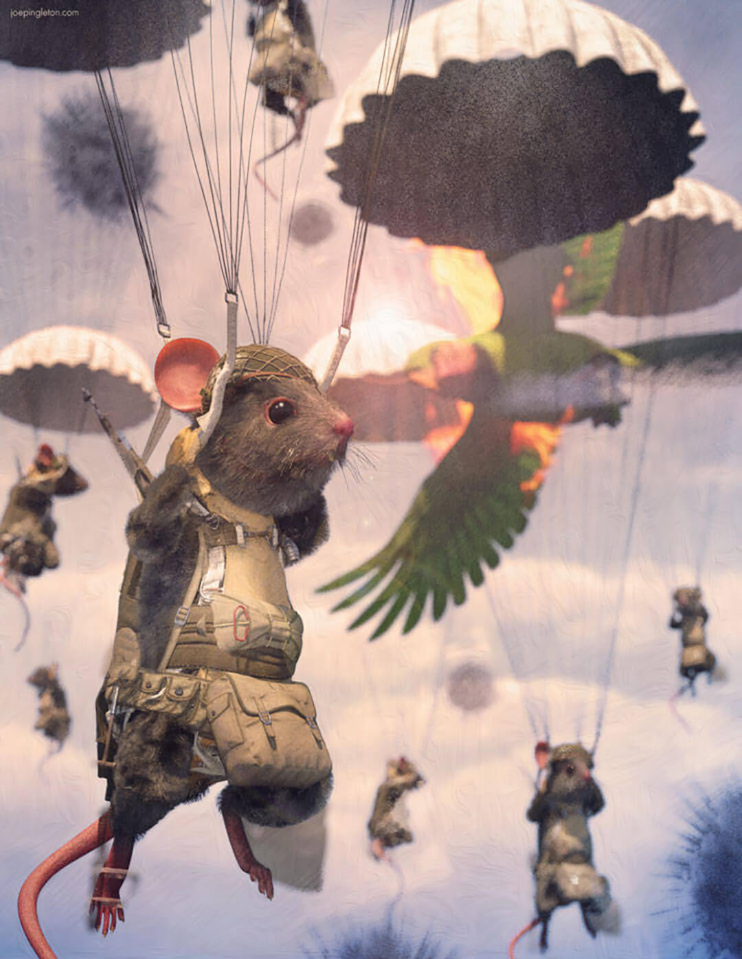 Operation Mouse Droppings 3D Render, Digital Artwork by joepingleton