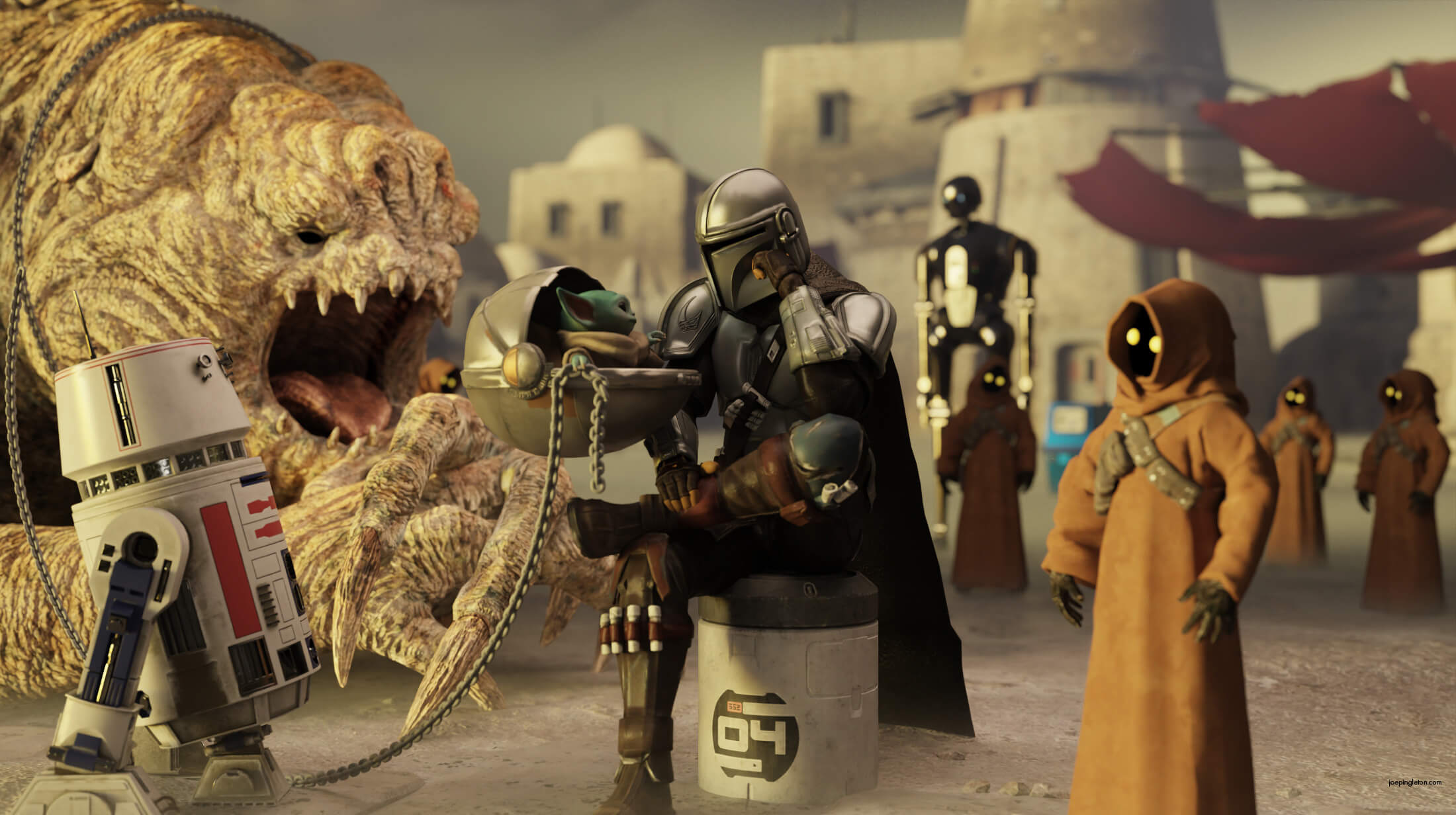 Rancor Distribution System 3D Render, Digital Artwork by joepingleton
