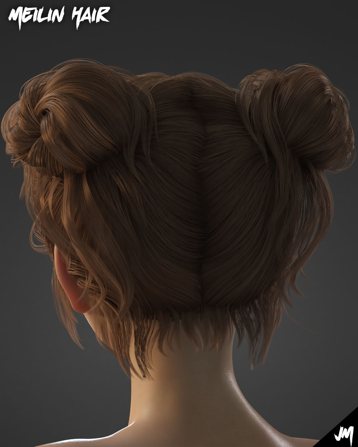 JM Meilin Hair for Genesis 9 Daz Content