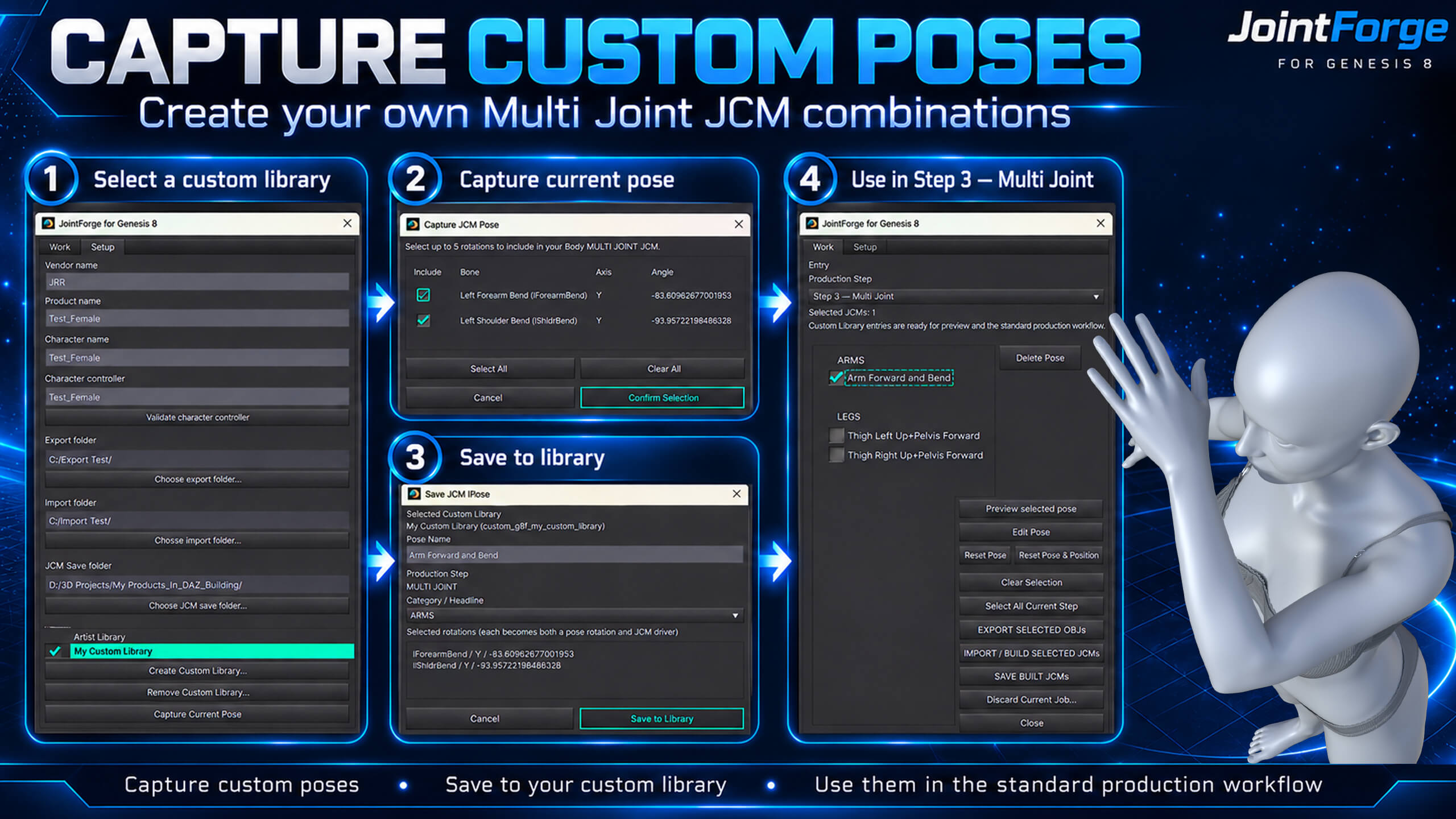 JointForge &ndash JCM Creator for Genesis 8 v1.0 Daz Content