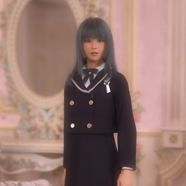 Girl Wearing Ensemble Dress 2