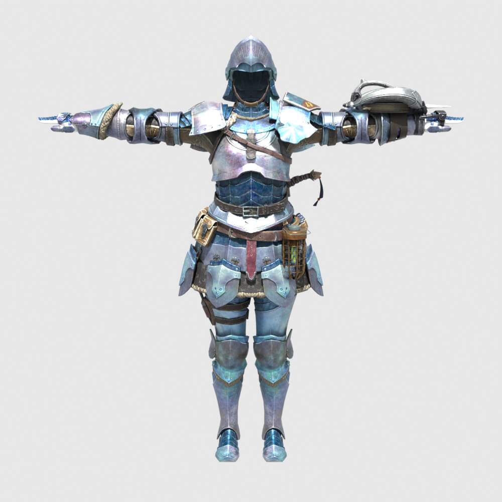 Alloy Armor Female - Monster Hunter World 3D Model