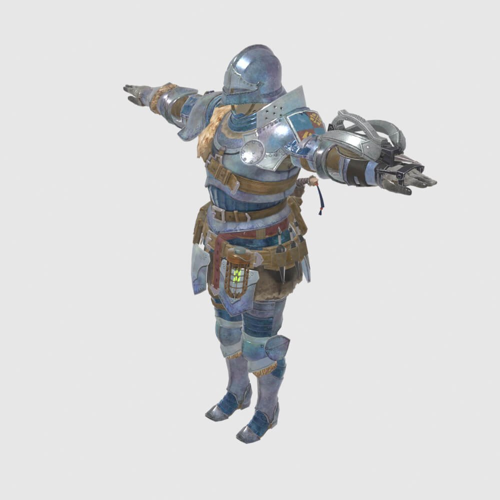 Alloy Armor Male - Monster Hunter World 3D Model