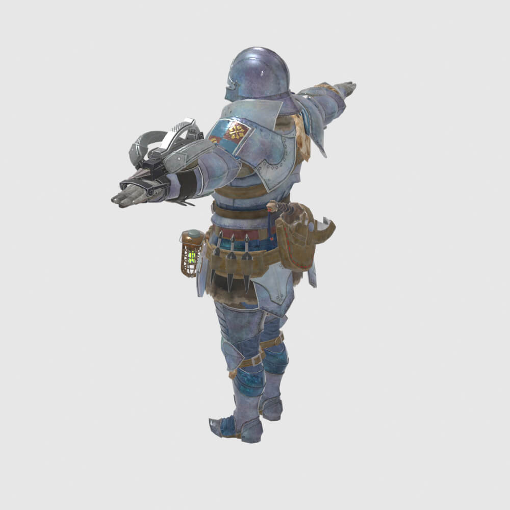 Alloy Armor Male - Monster Hunter World 3D Model
