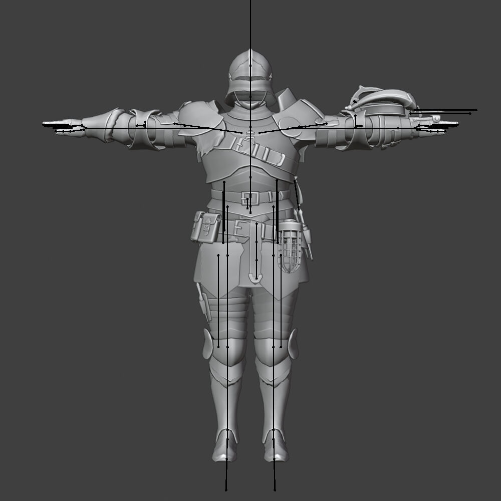 Alloy Armor Male - Monster Hunter World 3D Model