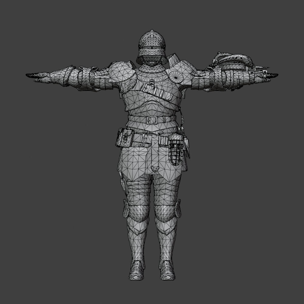 Alloy Armor Male - Monster Hunter World 3D Model