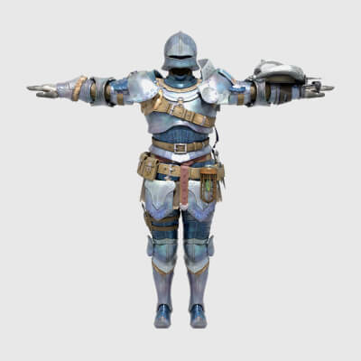 Alloy Armor Male - Monster Hunter World 3D Model