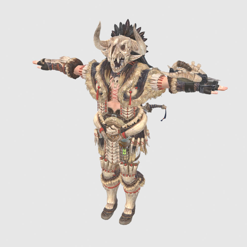Bone Armor Male - Monster Hunter World 3D Model