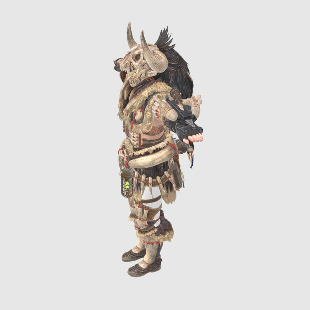 Bone Armor Male - Monster Hunter World 3D Model