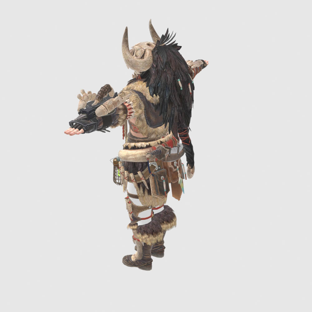 Bone Armor Male - Monster Hunter World 3D Model
