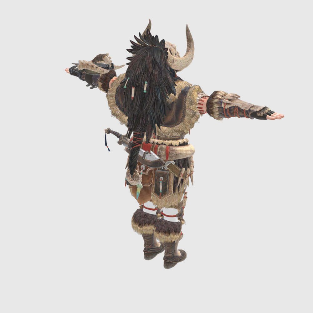Bone Armor Male - Monster Hunter World 3D Model