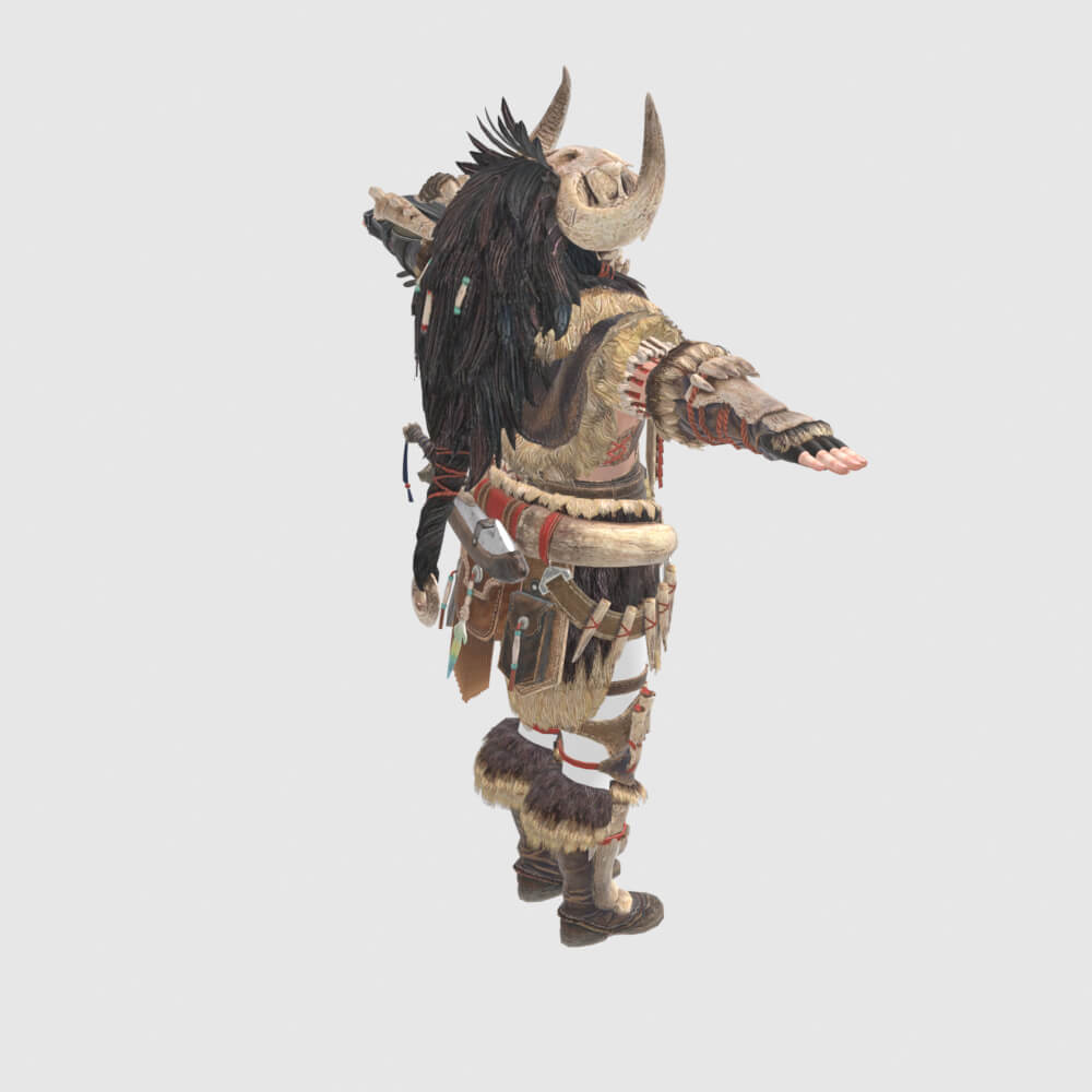 Bone Armor Male - Monster Hunter World 3D Model