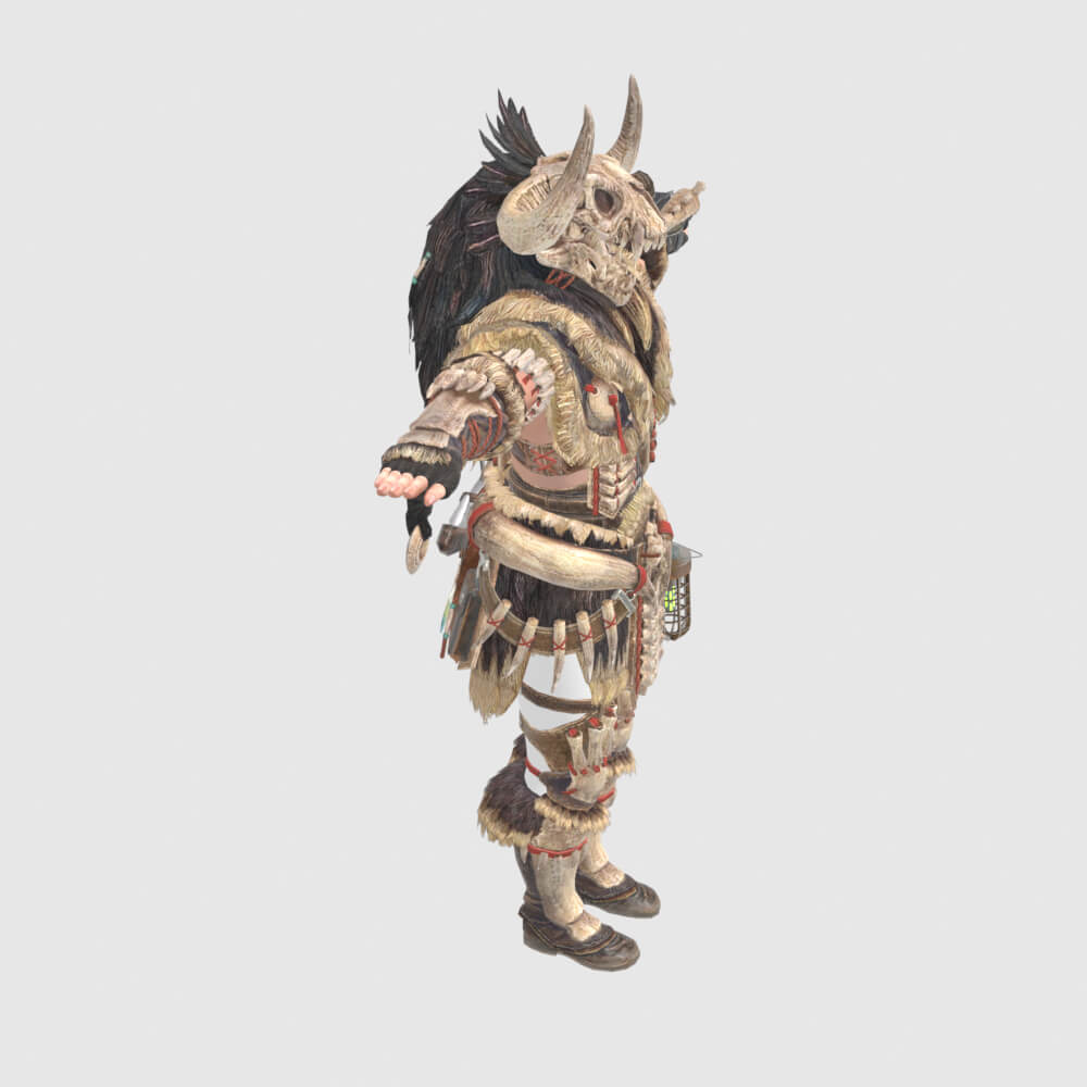 Bone Armor Male - Monster Hunter World 3D Model