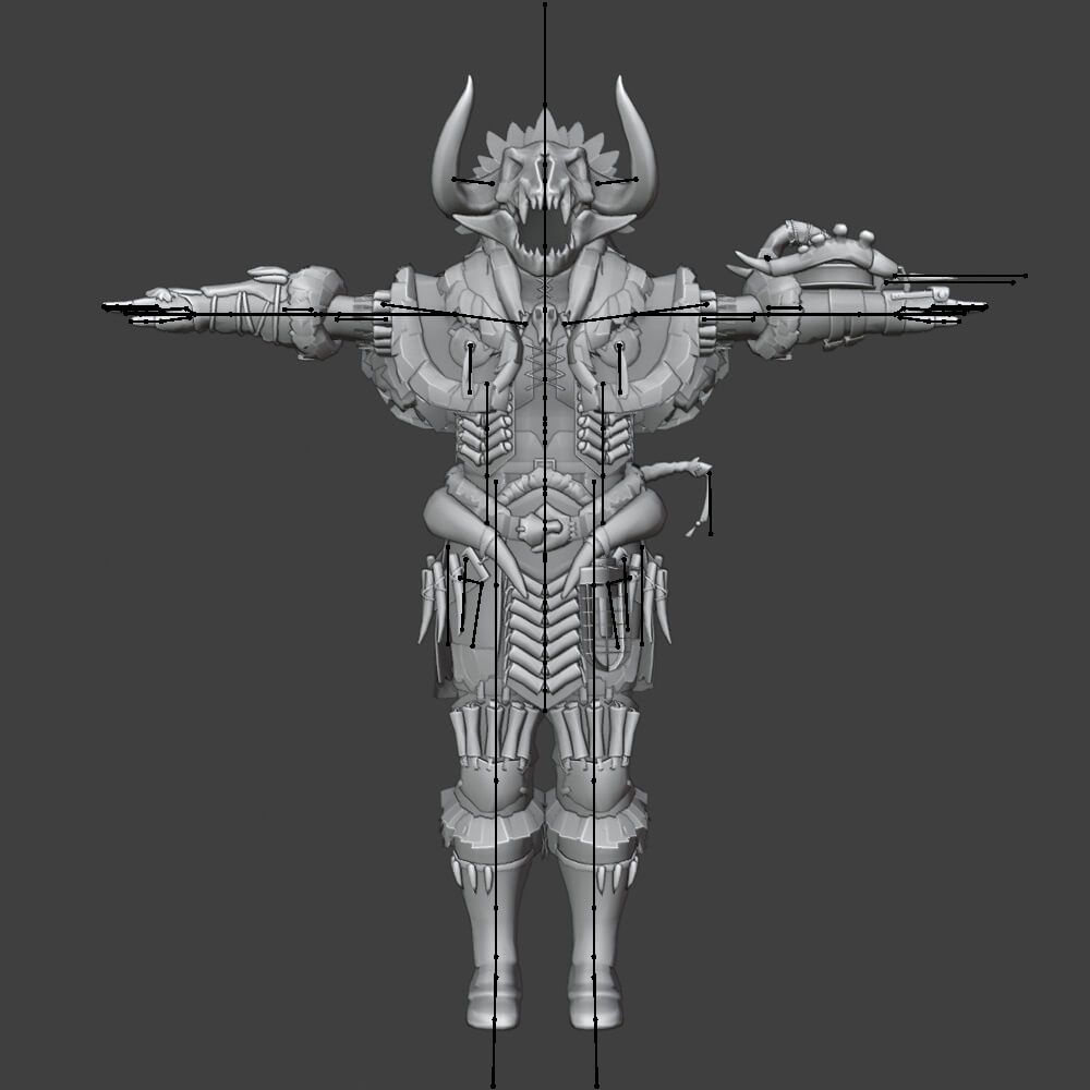 Bone Armor Male - Monster Hunter World 3D Model