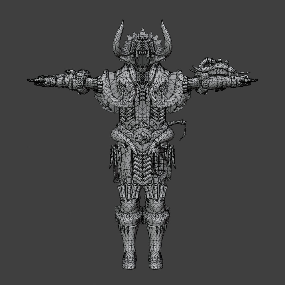 Bone Armor Male - Monster Hunter World 3D Model