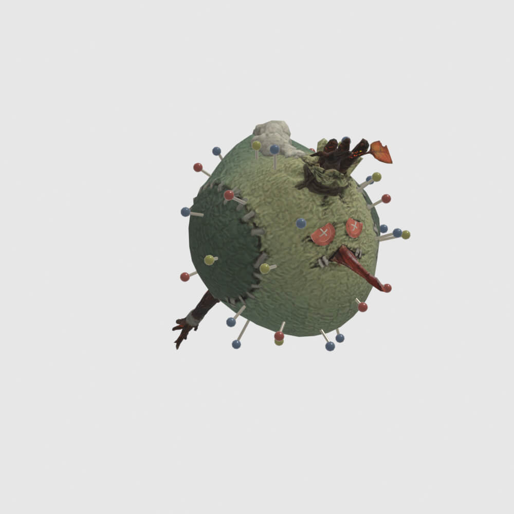 Bristly Inferno - Monster Hunter World 3D Model