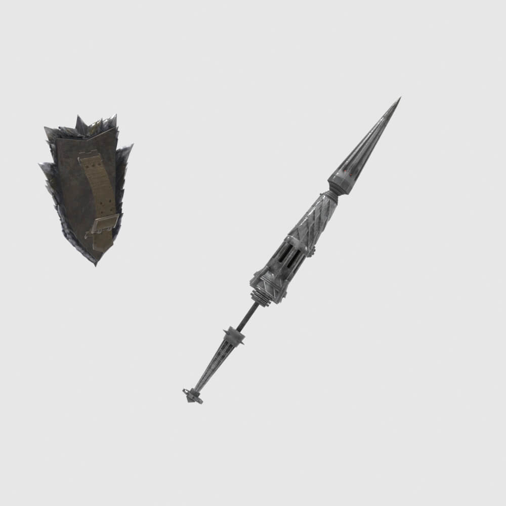 Chariot Gun - Monster Hunter World 3D Model
