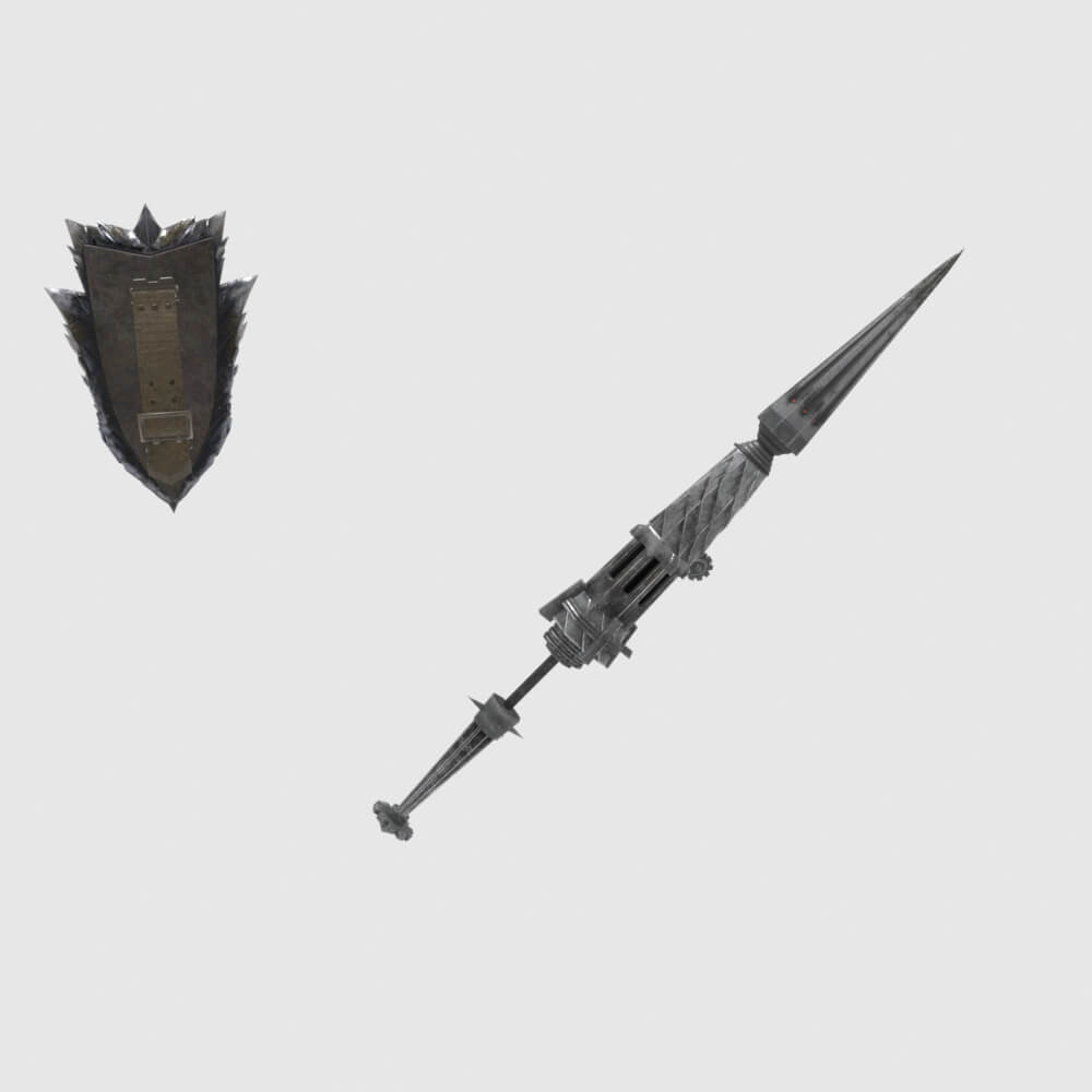 Chariot Gun - Monster Hunter World 3D Model