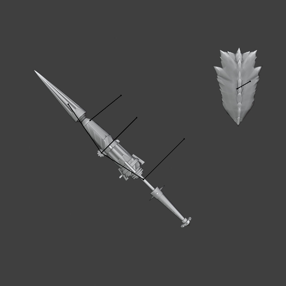 Chariot Gun - Monster Hunter World 3D Model
