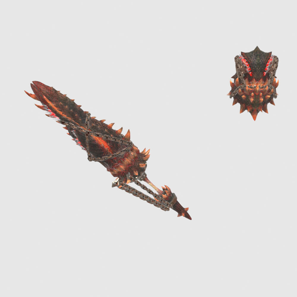 Consummate Gunlance - Monster Hunter World 3D Model