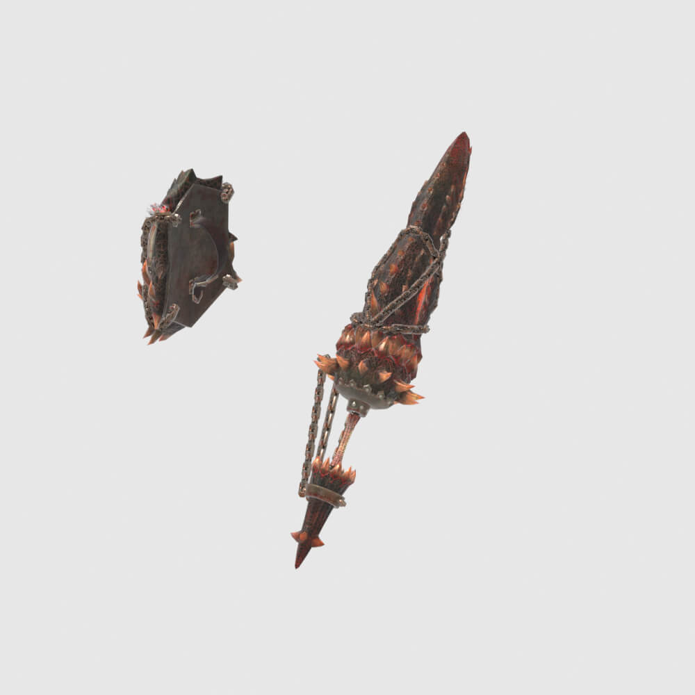 Consummate Gunlance - Monster Hunter World 3D Model